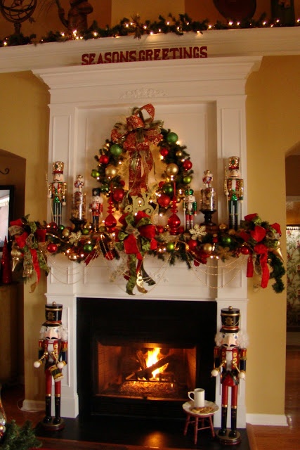 Ideas para decorar chimeneas en navidad | Decoración navideña, Decorar