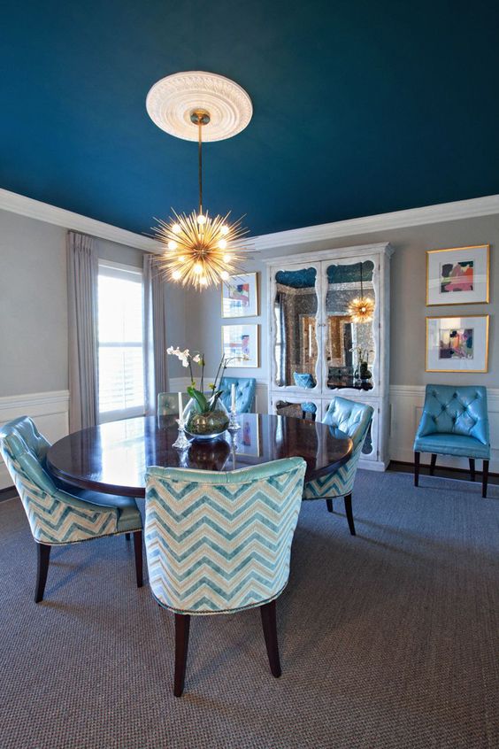 36-ideas-decoracion-interiores-color-azul-turquesa (17) | Decoracion de