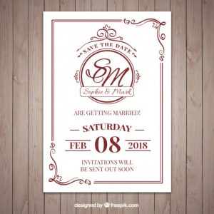 invitaciones de boda elegantes para imprimir gratis (1)