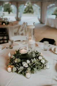 Arreglos de mesa para bodas sencillos