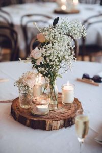Centros de mesa para boda sencillos Rústicos