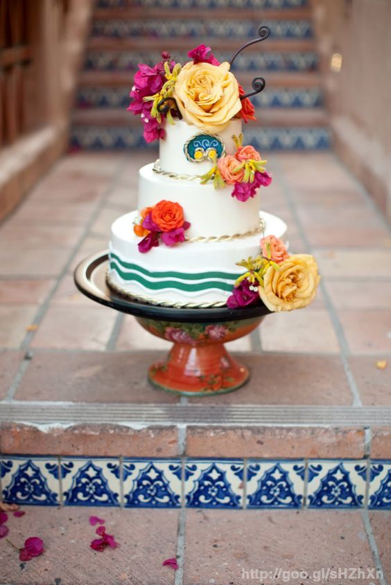 Pasteles para una boda mexicana