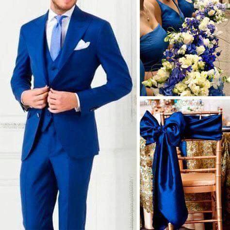 ideas para bodas en azul rey