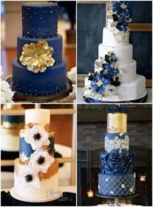 pasteles para bodas azul rey