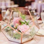 Centros de mesa para boda rose gold
