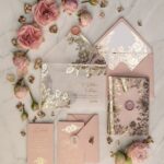 Diseños de invitaciones para boda rose gold