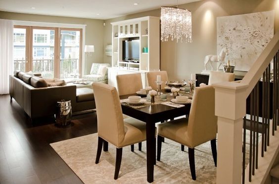 Small Dining Room And Living Room Together