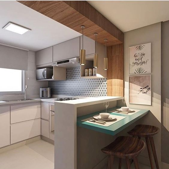 27 Examples to properly design a small kitchen