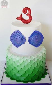Diseños de pasteles de la sirenita