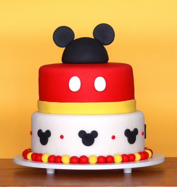 Diseños de pasteles de Mickey mouse de fondant