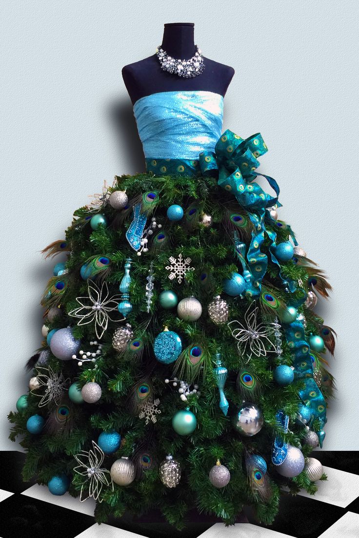 Arbol o pino de Navidad con Forma de Vestido