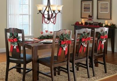 Ideas para decoración de sillas para navidad