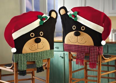 Ideas para decoración de sillas para navidad