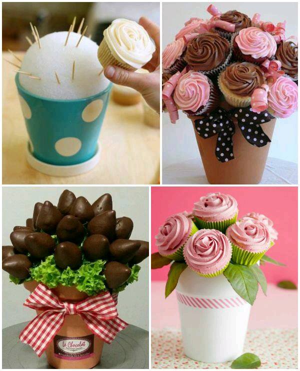 Ideas de cupcakes para el día de las madres (15) | Como Organizar la Casa