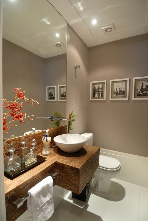29 Diseños de baños de visitas muy elegantes