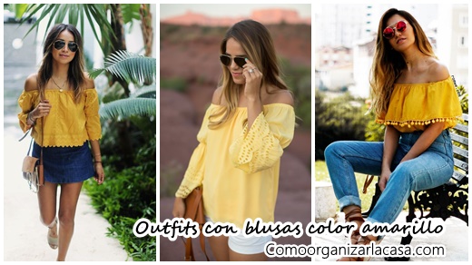 35-ideas-outfits-combinar-una-blusa-amarilla (35) - Como Organizar la Casa
