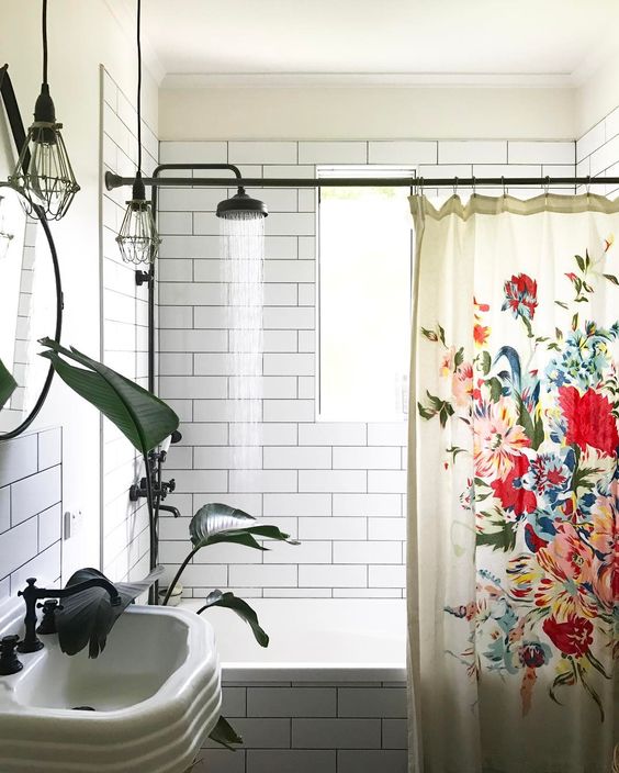 34 Diseños de cortinas para baño