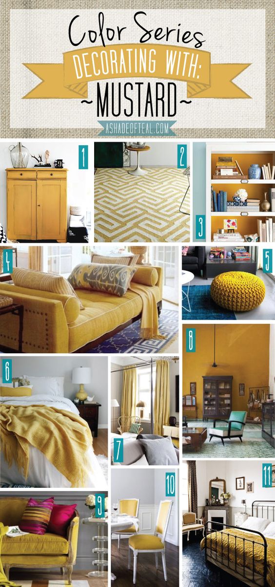30-ideas-decorar-casa-color-mostaza (22) - Como Organizar la Casa