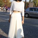 33 Outfits elegantes con culottes blancos