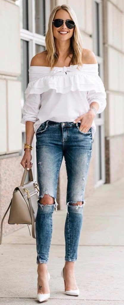 27 Outfits coquetos para ir vestida de jeans a tu trabajo
