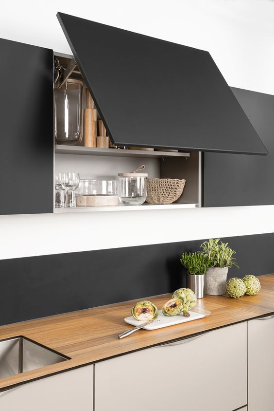 Ideas para decorar cocinas color negro