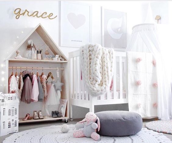 Diseños para decorar el cuarto de tu hija, cuando es bebe