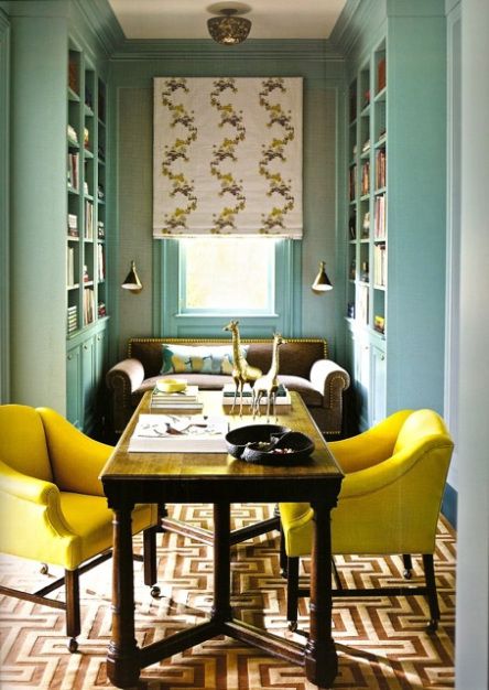 Decorate the dining area with Mustard Color 