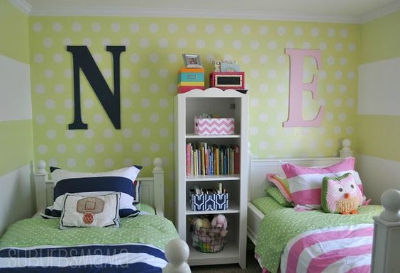  Cómo pintar una habitación compartida niño y niña
