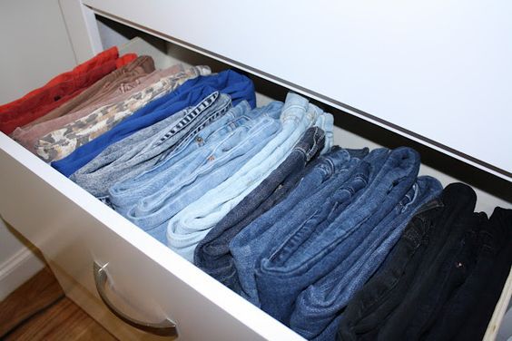 ¿Como organizar jeans?