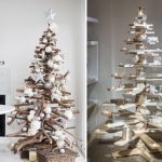 Ideas para Árboles de Navidad con Madera