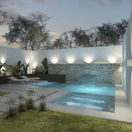Diseños de jardines con piscinas