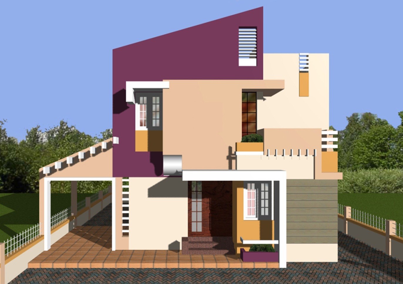 colores de moda para las fachadas de una casa