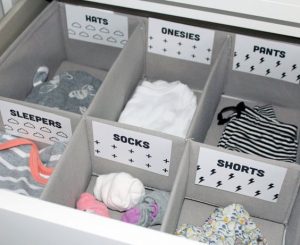 Como organizar ropa interior para niños