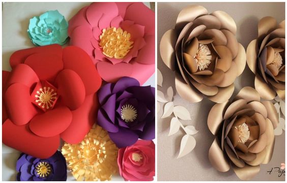 flores de papel para decorar fiestas - Como Organizar la Casa