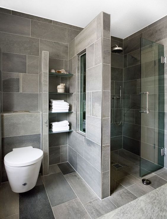 Diseños de walk-in shower para baños pequeños