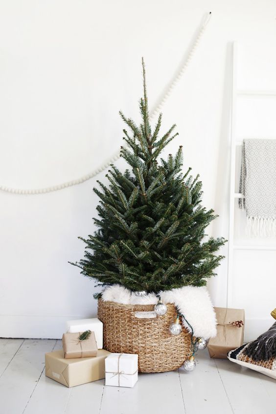 Decoraciones navideñas minimalistas