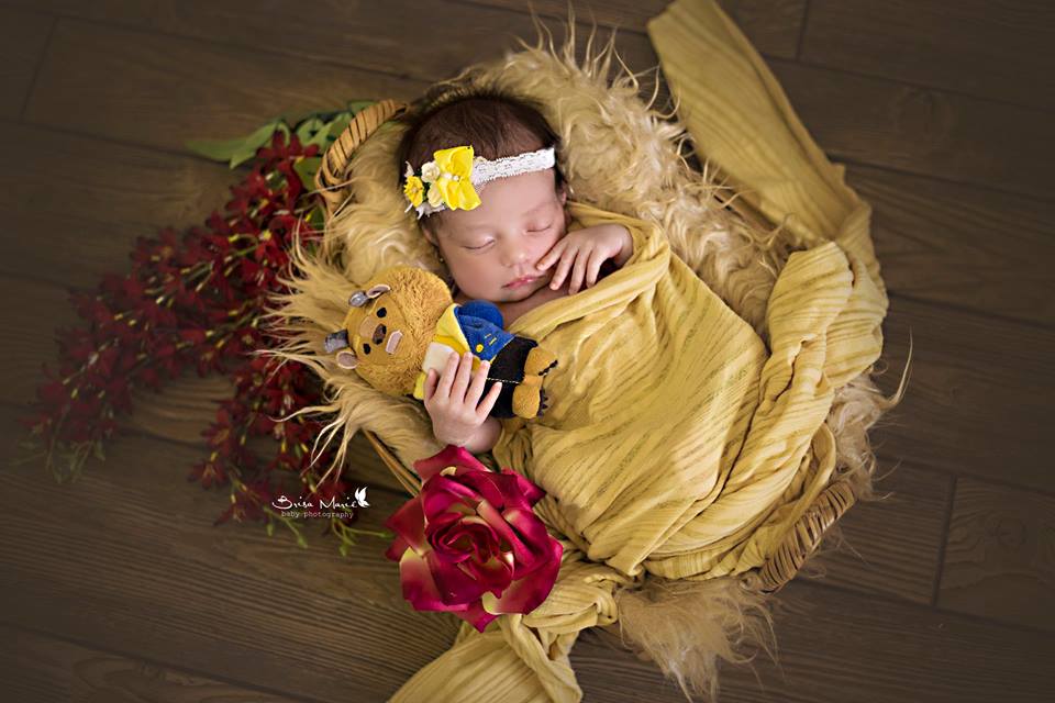 sesion fotograficca para niña recien nacida