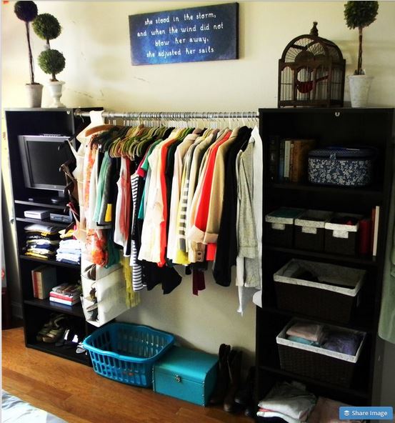 15 Formas Practicas para crear un armario cuando no tienes closet