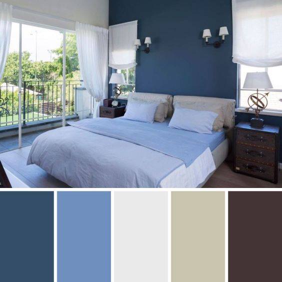 Color combination for double bedrooms