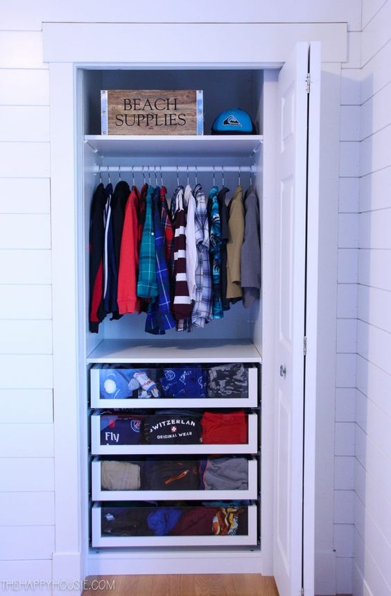 Inexpensive closet ideas for tight spaces with drawers