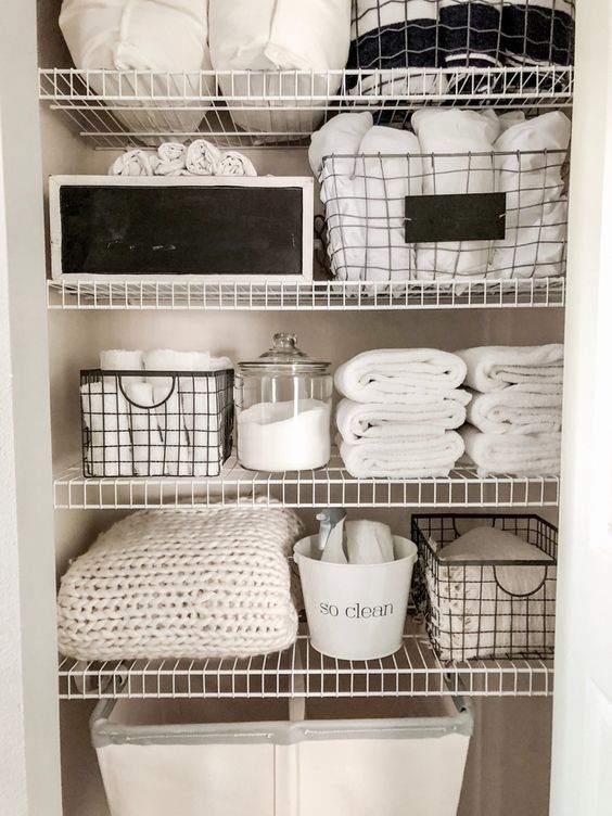 Inexpensive closet ideas for tight spaces with baskets