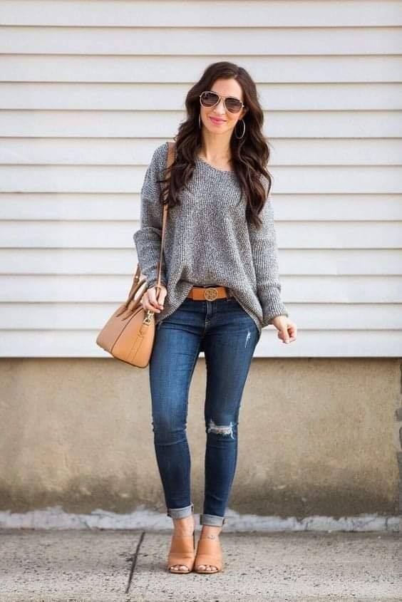 Looks con sueter casuales