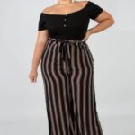Outfits con palazzo para chicas curvy