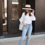 Ideas de looks con jeans y blusas blancas para gorditas