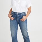 Outfits con jeans rectos plus size