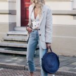 Outfits con blazer, jeans y flats