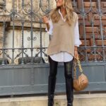 Outfits con chalecos oversize shein