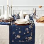 Diseños de caminos de mesa para navidad elegantes