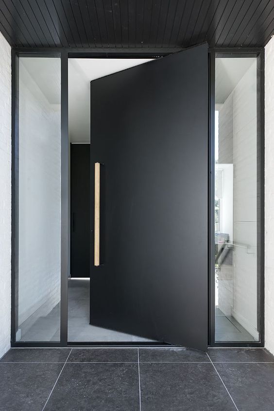 Diseños de puertas principales minimalistas