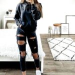 Outfits con jeans rotos para mujer - Como Organizar la Casa